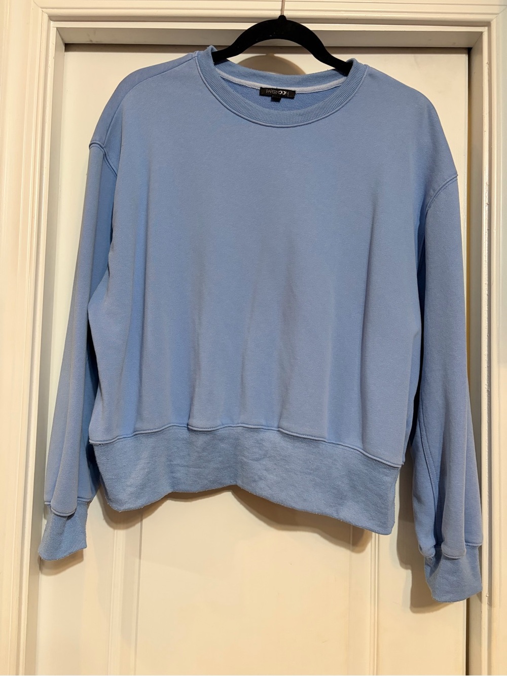 Papermoon Light Blue Relaxed Crewneck Sweatshirt